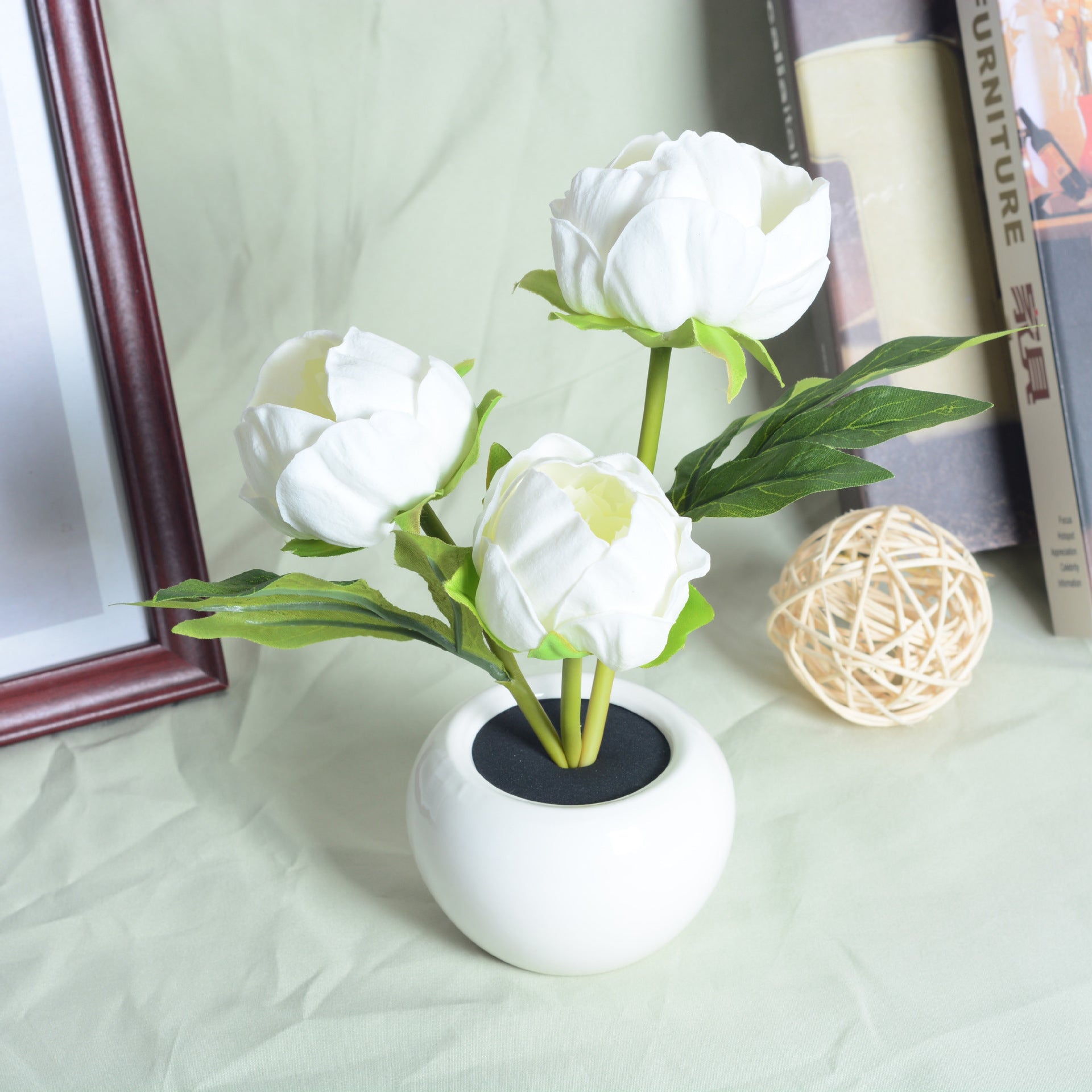 Artificial Flower Pot Home Lamp