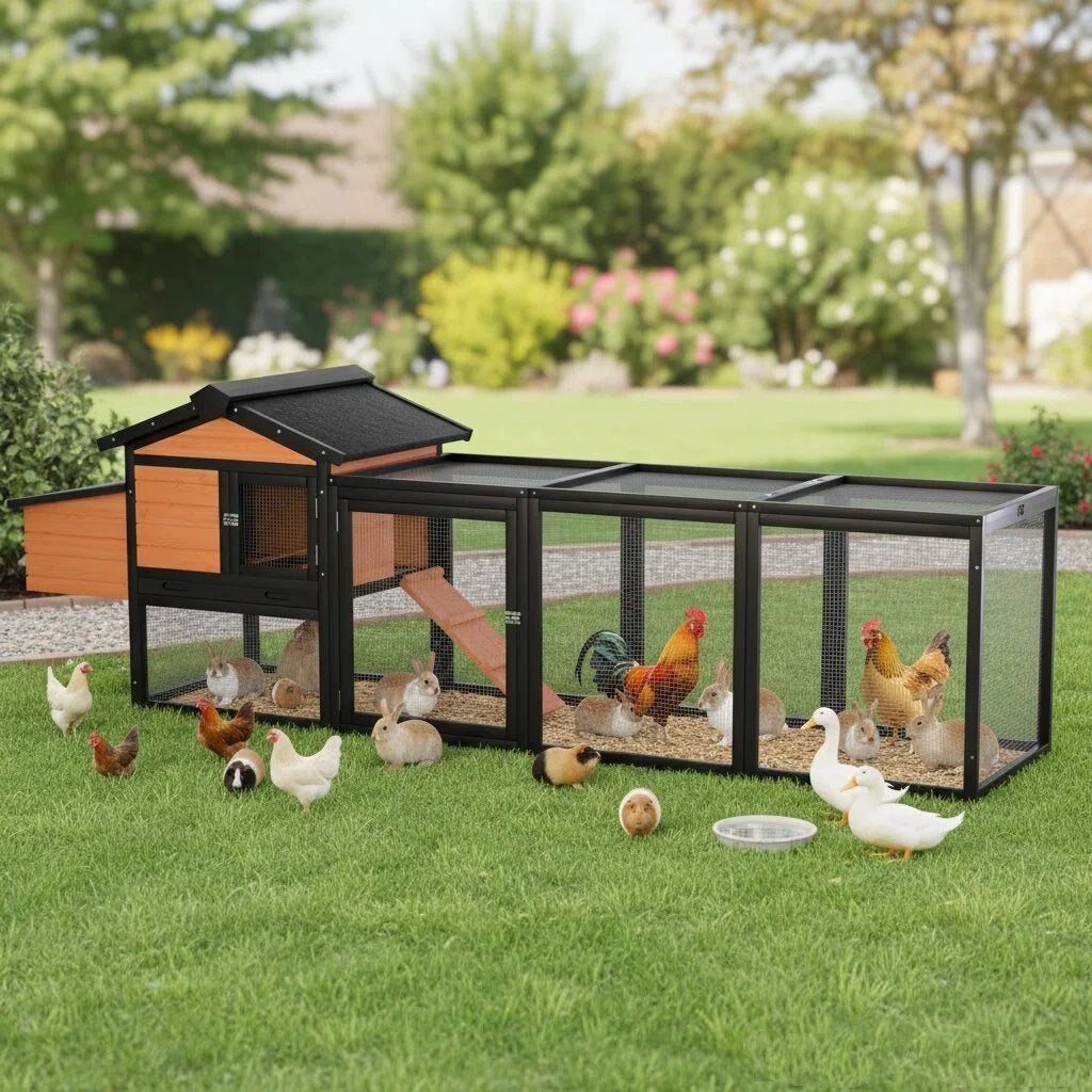Rabbit,hen nesting, wooden waterproof cage