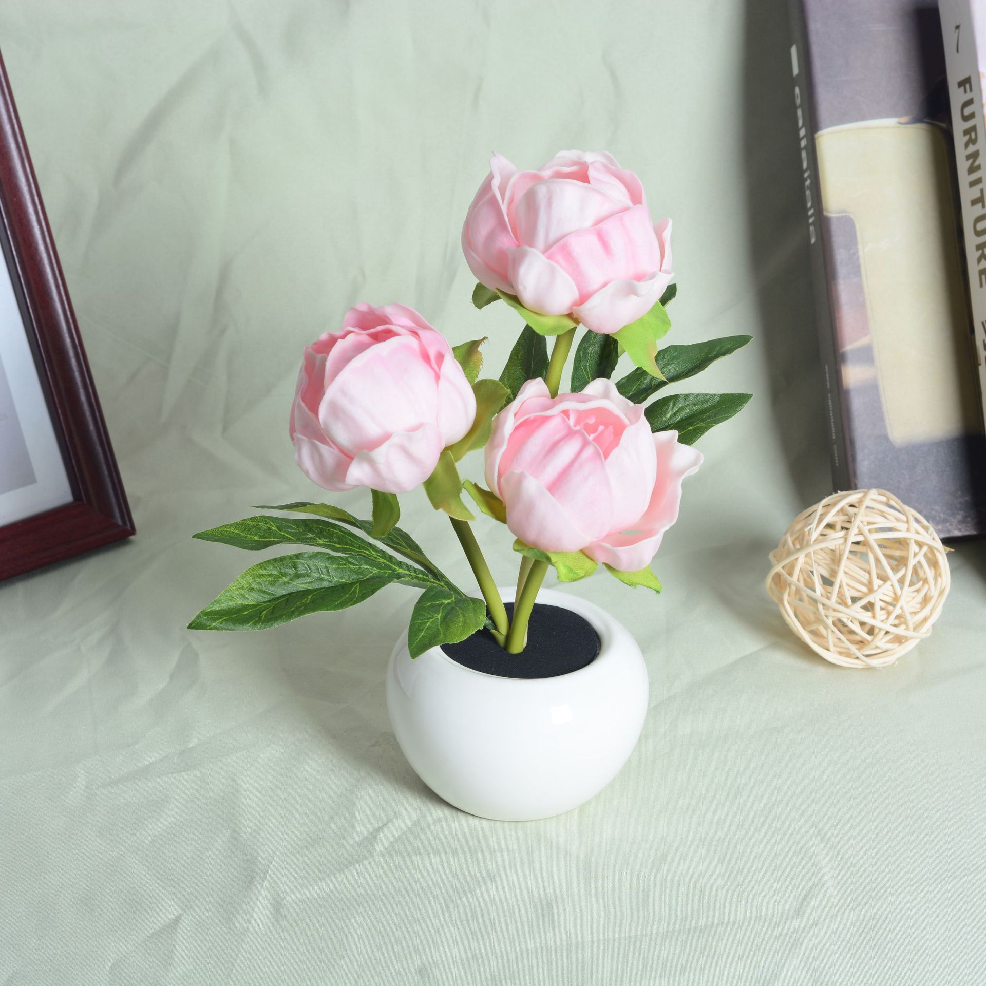 Artificial Flower Pot Home Lamp