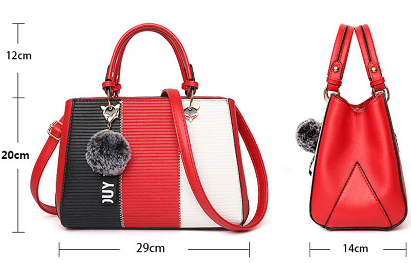 Women Hairball Ornaments Totes handbag