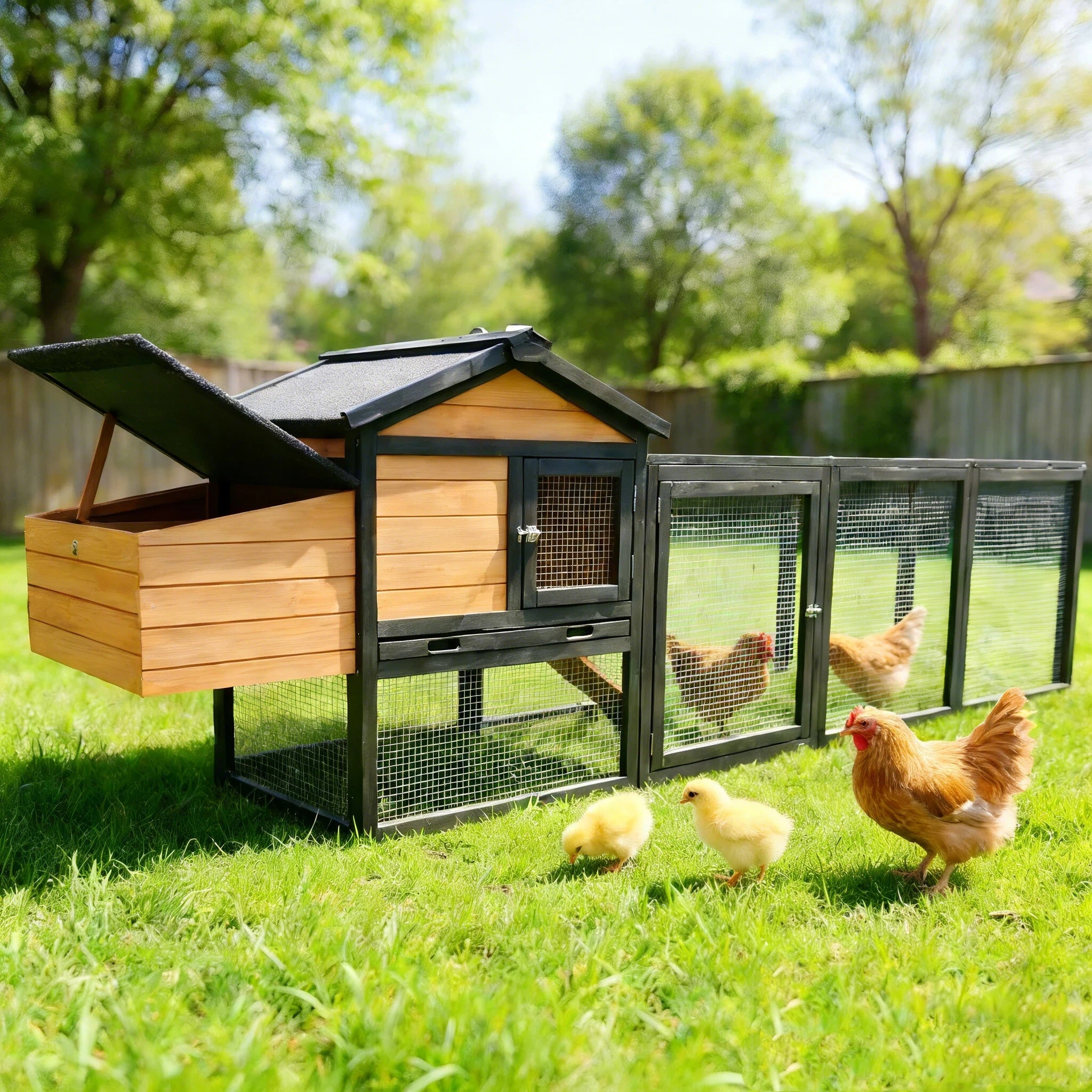 Rabbit,hen nesting, wooden waterproof cage