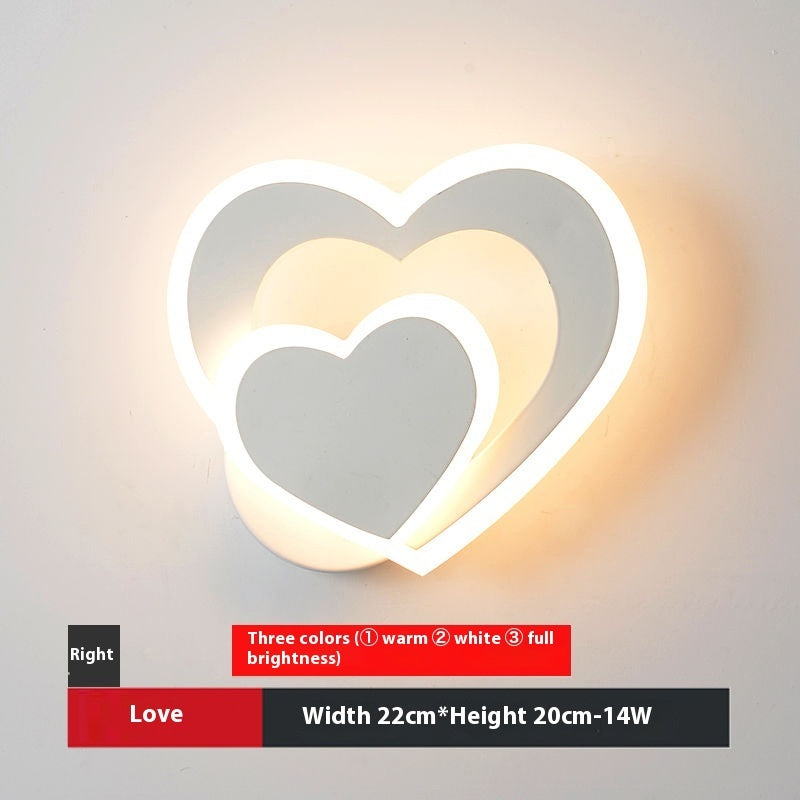 LED Heart-Shaped Lamp – Romantic Bedroom & Wall Decor Light for Cozy Vibes 💖
