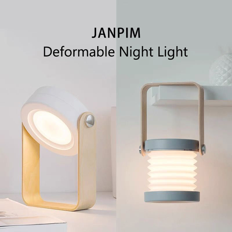Foldable LED Night Lamp – Touch Control & Dimmable Light ✨