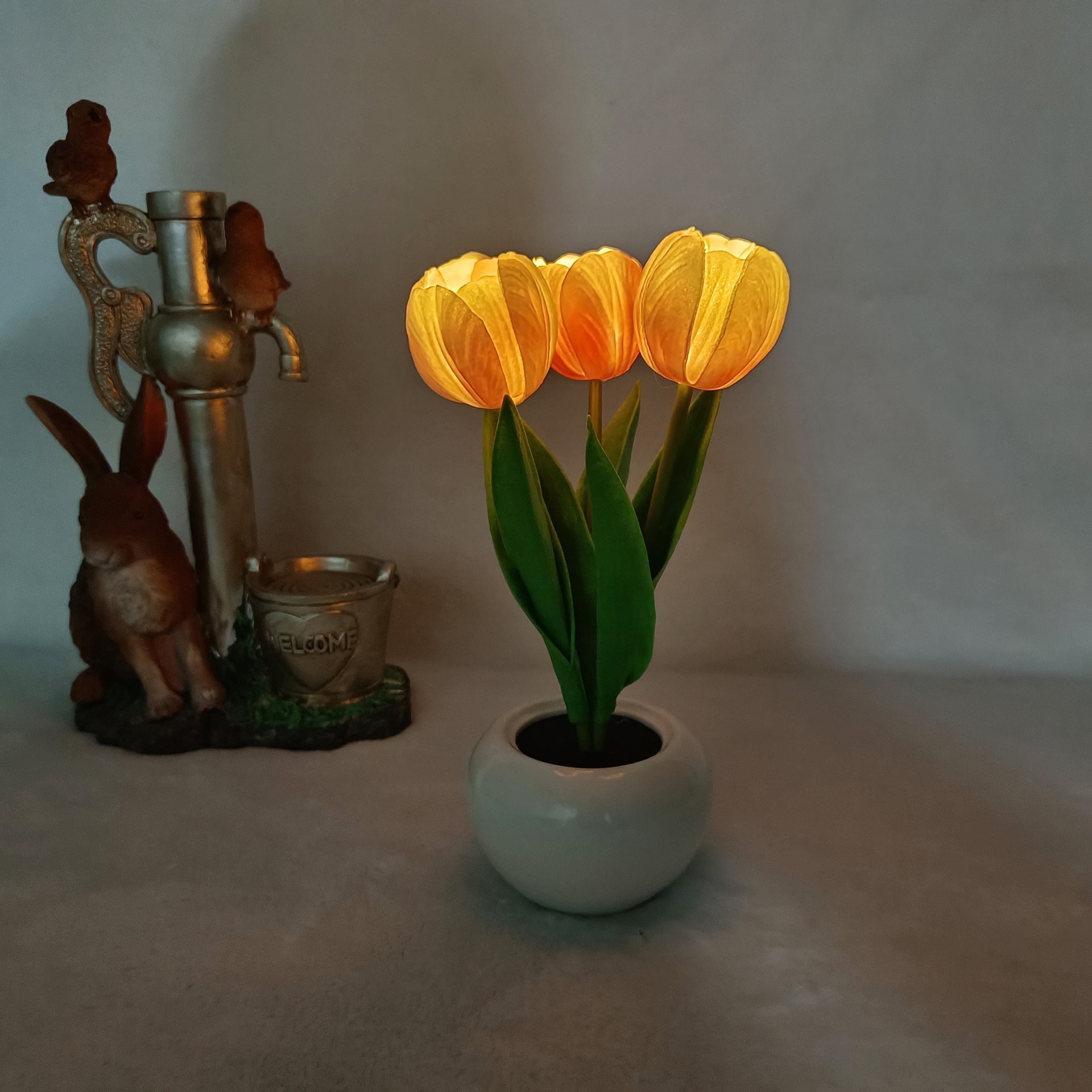 Artificial Flower Pot Home Lamp