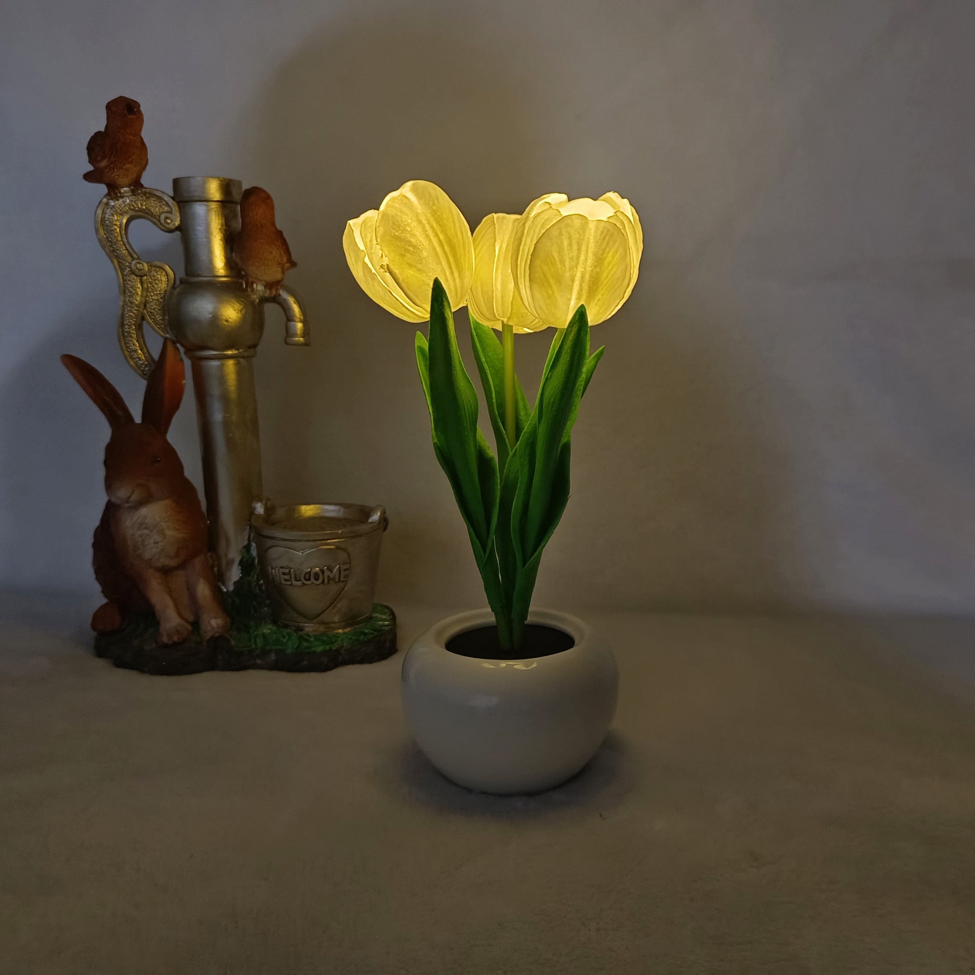 Artificial Flower Pot Home Lamp